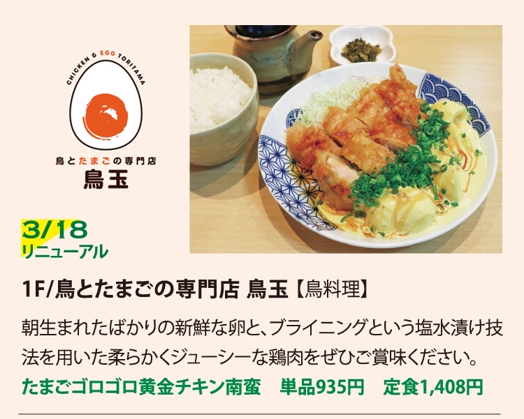 鳥とたまごの専門店 鳥玉 【鳥料理】