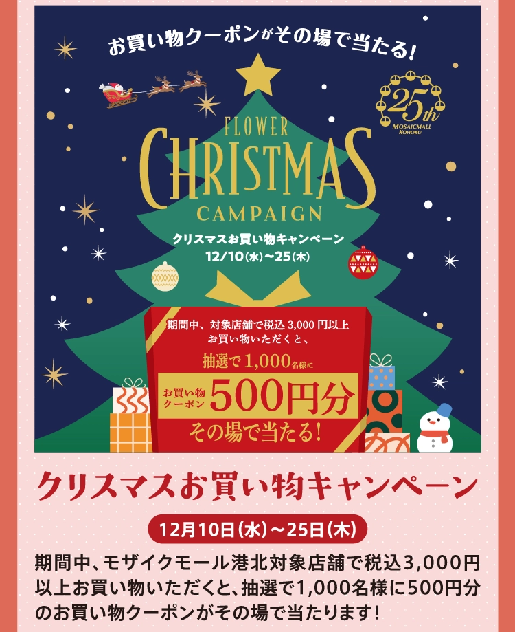 クリスマスお買い物キャンペーン